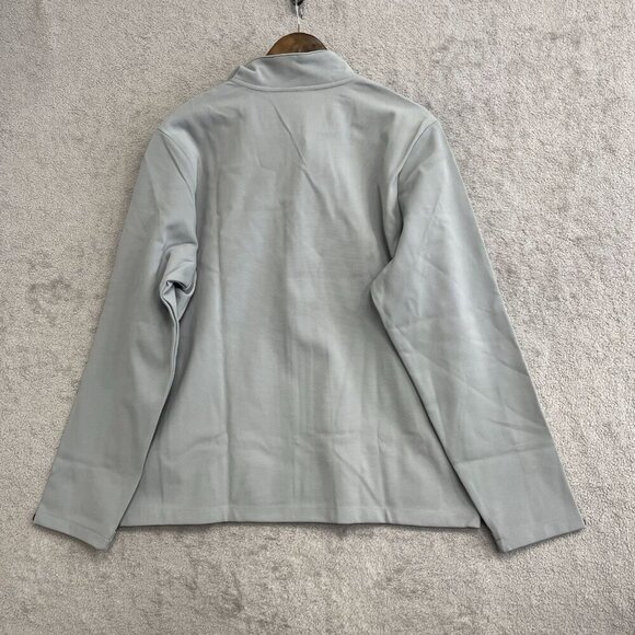 NEW 32 Degrees Heat Men's XL Lightweight Gray Windbreaker Jacket Full zip Mock - Picture 3 of 9